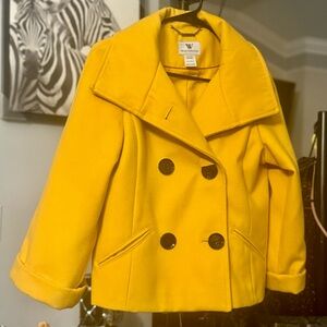 Worthington Yellow Pea Coat for Women